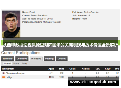 从西甲数据透视佩德里对阵国米的关键表现与战术价值全景解析